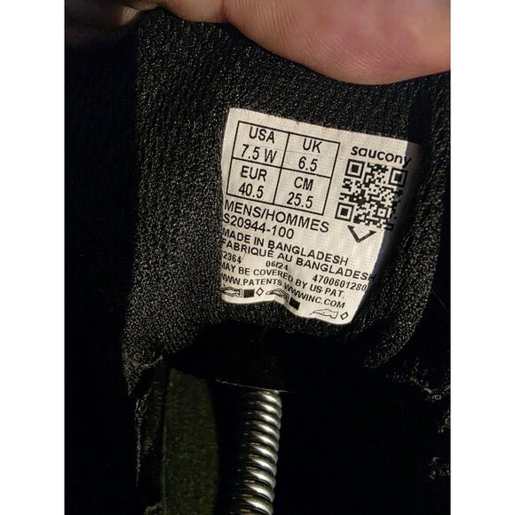 Men's Saucony Cohesion 17 Black/White size 7.5 Sneakers & Athletic Shoes - Picture 8 of 8